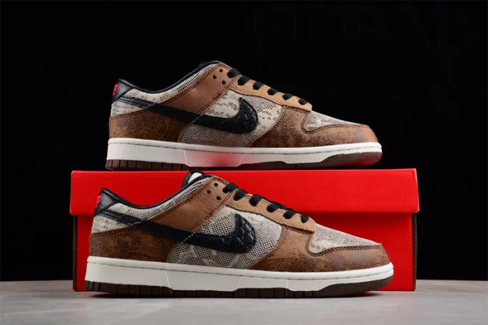 Cheap nike dunk low premium co.jp brown snakeskin fj5434-120 0124