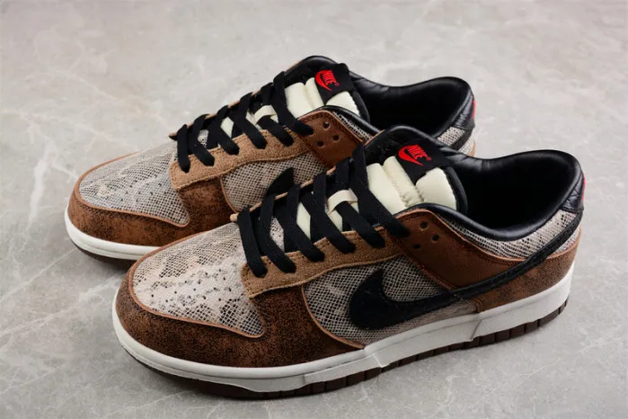 Cheap nike dunk low premium co.jp brown snakeskin fj5434-120 0124