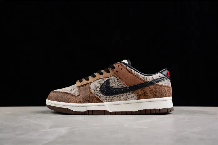 Cheap nike dunk low premium co.jp brown snakeskin fj5434-120 0124