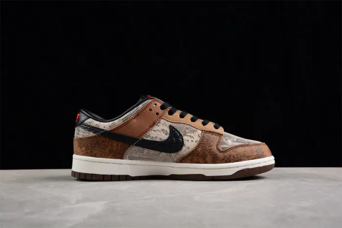 Cheap nike dunk low premium co.jp brown snakeskin fj5434-120 0124