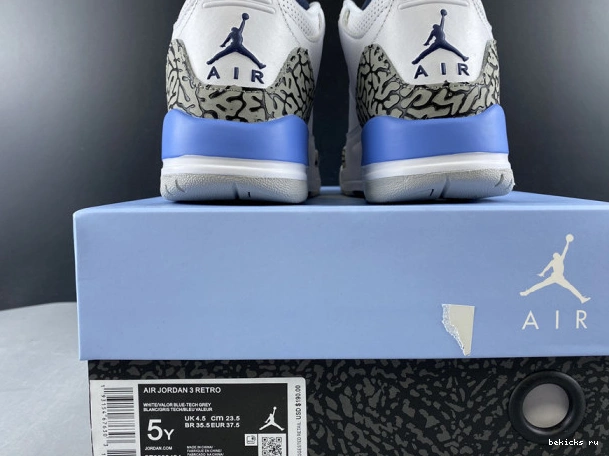 Rep air jordan3 ct8532-104 unc 0216