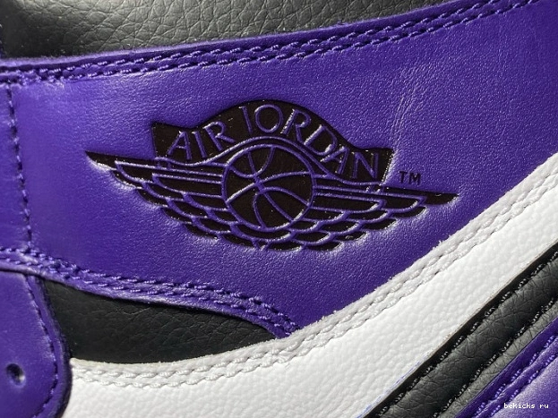 Rep aj1 court 1 jordan 555088-500 purple white air 0207