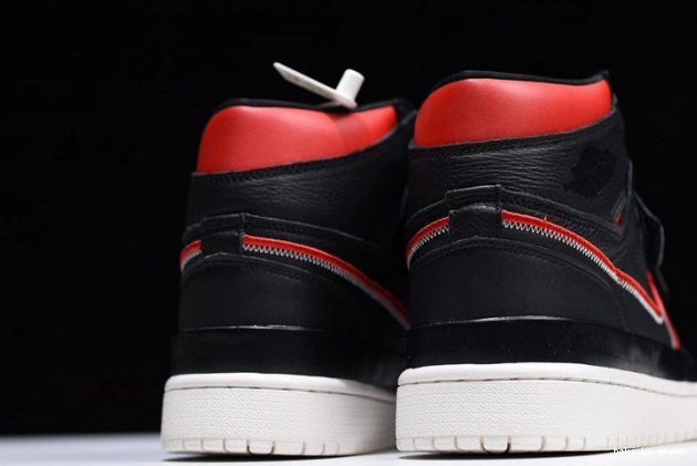 Rep red high jordan double strap 1 black aq7924-106 0223