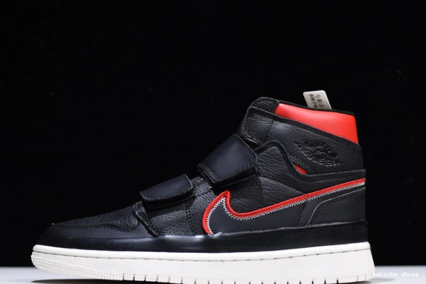 Rep red high jordan double strap 1 black aq7924-106 0223