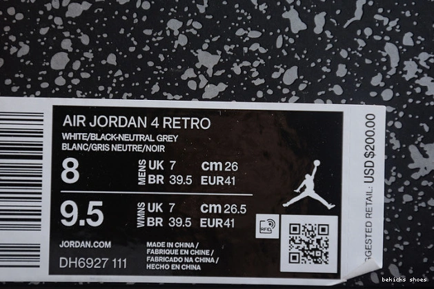 Reps “military air 4 dh6927-111 black” jordan 0220