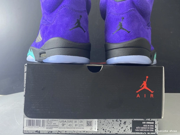 Rep jordan air 136027-500 5 grape alternate 0226