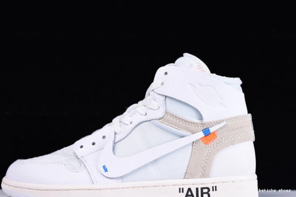 Cheap air aq0818-100 jordan 1 retro ofw white high 0223