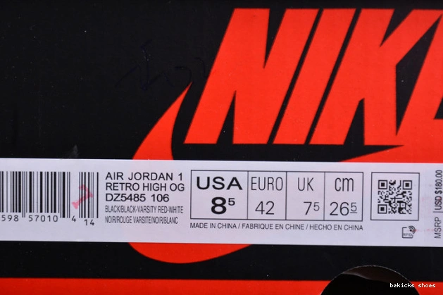 Rep jordan “black og 1 dz5485-106 reimagined” toe high air 0223