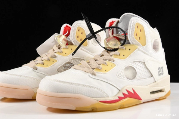 Rep ct8480-002 jordan ofw 5 ice air cream colorway 0228