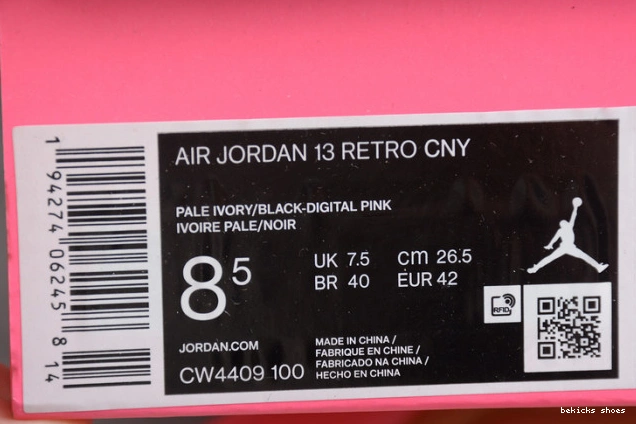 Reps year” jordan cw4409-100 “chinese new 13 air 0226