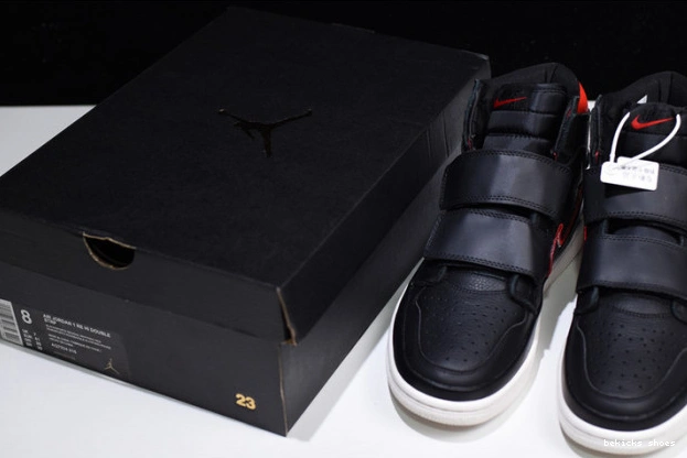 Rep red high jordan double strap 1 black aq7924-106 0223