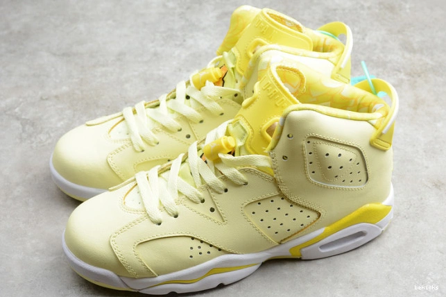 Reps 6 dynamic yellow retro 543390-800 jordan (gs) air floral 0214