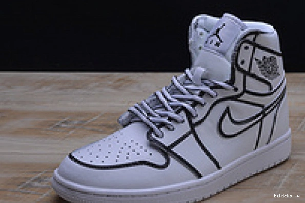 Reps air retro nike pencil” 1 aa4724-110 white jordan mens “comic hand-painted 3d 0214