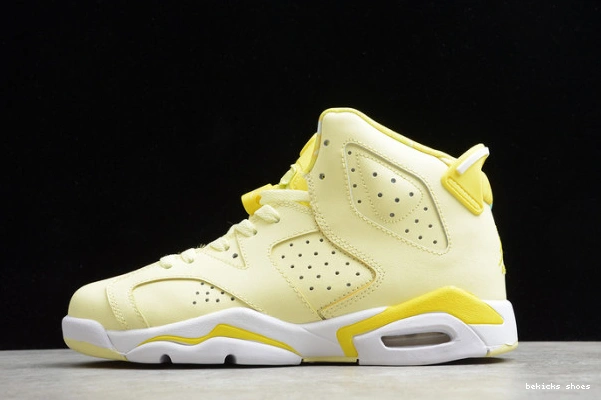 Reps air retro 6 jordan floral (gs) 543390-800 dynamic yellow 0216