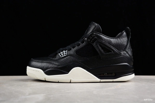 819139-010 jordan 4 black hair retro pony air 0308