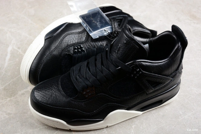 Reps 819139-010 jordan 4 black hair retro pony air 0308