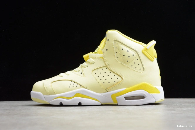 jordan floral 6 air (gs) retro 543390-800 yellow dynamic 0310