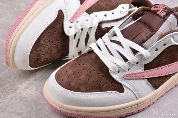 Reps travis low air “dark pony oxford” scott jordan x 1 dz4137-206 pink og 0316