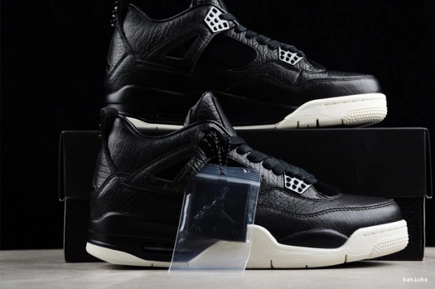 Reps 819139-010 jordan 4 black hair retro pony air 0308