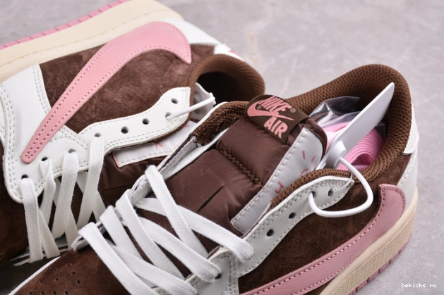 Reps travis low air “dark pony oxford” scott jordan x 1 dz4137-206 pink og 0316